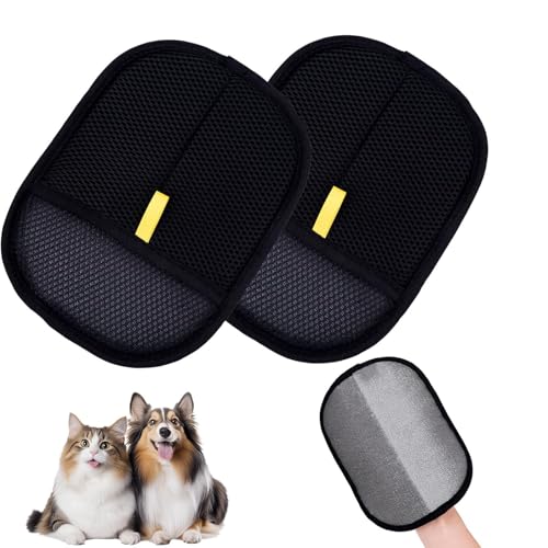 Yacriso Pet Hair Remover Handschuh, elektrostatische Haustierentfernungshandschuhe, Haustierhandschuhe der statischen Haarentfernung, Zwei-Wege, Kann auf Sofas, Betten verwendet Werden (2pcs) von Yacriso