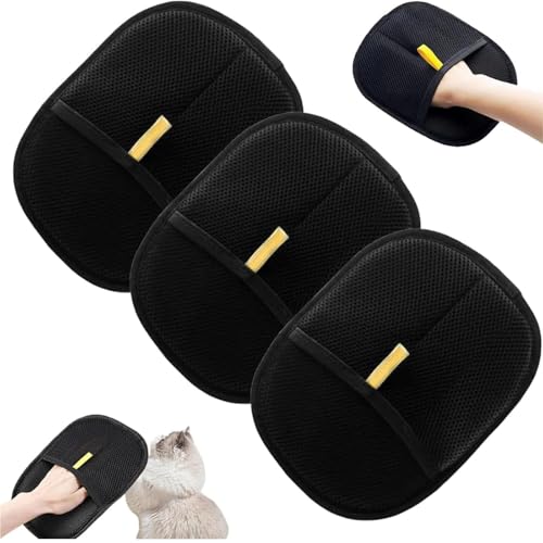 Yacriso Pet Hair Remover Handschuh, elektrostatische Haustierentfernungshandschuhe, Haustierhandschuhe der statischen Haarentfernung, Zwei-Wege, Kann auf Sofas, Betten verwendet Werden (3pcs) von Yacriso