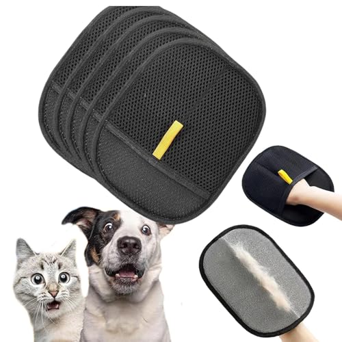 Yacriso Pet Hair Remover Handschuh, elektrostatische Haustierentfernungshandschuhe, Haustierhandschuhe der statischen Haarentfernung, Zwei-Wege, Kann auf Sofas, Betten verwendet Werden (5pcs) von Yacriso
