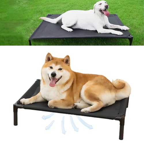 Furfinity SkyNap Raised Bed, Outdoor Elevated Dog Cot Bed, Orthopedic Comfort & Support, Breathable & Waterproof Mesh, Durable & Easy to Assemble for Indoor & Outdoor Use(XL) von Yagerod