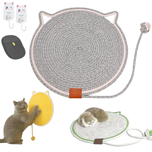Kratzwunder Doppel-Kratzmatte Katze, Kratzspielzeug & Teppichschutz, Katzenbett mit Kratzmatte 2 und 1, Schutz für Möbel & Teppiche, 35/43 / 50/60 cm Verschiedene Größen(Wasserkräuselung,50cm) Kratzwunder Doppel-Kratzmatte Katze, Kratzspielzeug & Teppichschutz, Katzenbett mit Kratzmatte 2 und 1, Schutz für Möbel & Teppiche, 35/43 / 50/60 cm Verschiedene Größen(Wasserkräuselung,50cm) von Yagerod