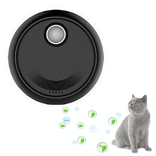 Pawroma, Sag Tschüss zum Katzenklo-Geruch, Frische Luft für Deine Katzentoilette Für Katzentoilette, Badezimmer, Küche, Effektiver Luftreiniger Für Haustiergerüc, Verbesserter 3000 -mAh(Black) von Yagerod