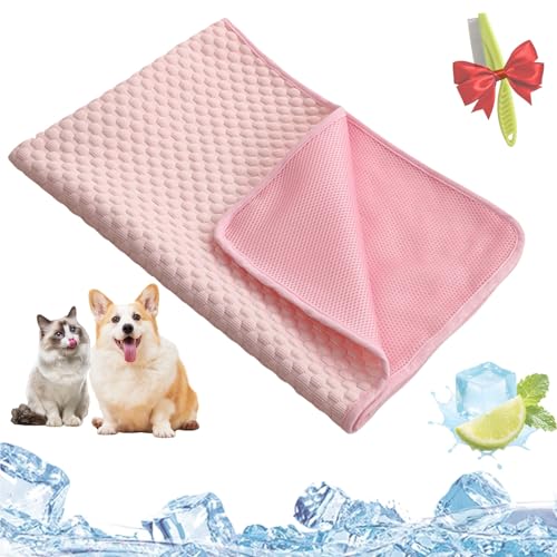 Pelzbarn Kühlmatte, Pelzbarn Kühlendes Sofabett, Kühlbett Für Hunde, Kühlendes Hundebett, Machine Washable, Dog Blanket, Sofa, Keep Your Fur Baby Cooler And More Comfortable(Eisbohnenpad - rosa,XXL) Pelzbarn Kühlmatte, Pelzbarn Kühlendes Sofabett, Kühlbett Für Hunde, Kühlendes Hundebett, Machine Washable, Dog Blanket, Sofa, Keep Your Fur Baby Cooler And More Comfortable(Eisbohnenpad - rosa,XXL) von Yagerod