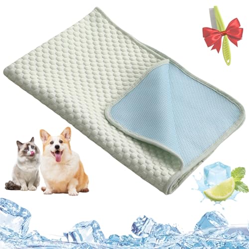 Pelzbarn Kühlmatte, Pelzbarn Kühlendes Sofabett, Kühlbett Für Hunde, Kühlendes Hundebett, Machine Washable, Dog Blanket, Sofa, Keep Your Fur Baby Cooler And More Comfortable(Eisbohnenpad - grün,XL) Pelzbarn Kühlmatte, Pelzbarn Kühlendes Sofabett, Kühlbett Für Hunde, Kühlendes Hundebett, Machine Washable, Dog Blanket, Sofa, Keep Your Fur Baby Cooler And More Comfortable(Eisbohnenpad - grün,XL) von Yagerod