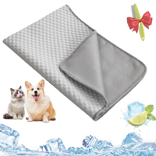 Pelzbarn Kühlmatte, Pelzbarn Kühlendes Sofabett, Kühlbett Für Hunde, Kühlendes Hundebett, Machine Washable, Dog Blanket, Sofa, Keep Your Fur Baby Cooler And More Comfortable(Eisbohnenpad - grau,XS) Pelzbarn Kühlmatte, Pelzbarn Kühlendes Sofabett, Kühlbett Für Hunde, Kühlendes Hundebett, Machine Washable, Dog Blanket, Sofa, Keep Your Fur Baby Cooler And More Comfortable(Eisbohnenpad - grau,XS) von Yagerod
