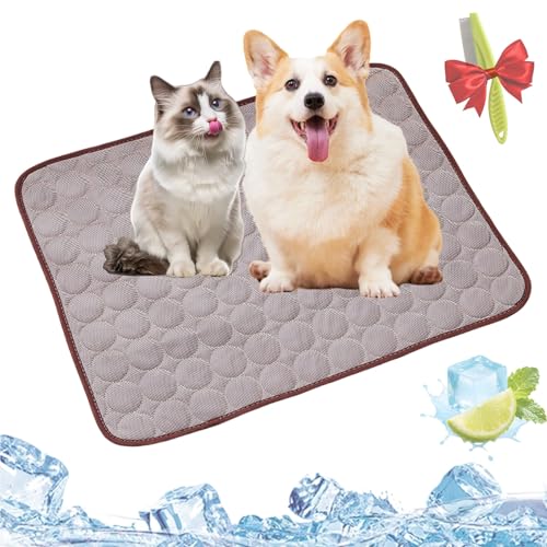 Pelzbarn Kühlmatte, Pelzbarn Kühlendes Sofabett, Kühlbett Für Hunde, Kühlendes Hundebett, Machine Washable, Dog Blanket, Sofa, Keep Your Fur Baby Cooler And More Comfortable(Eisseidenpad - braun,XL) Pelzbarn Kühlmatte, Pelzbarn Kühlendes Sofabett, Kühlbett Für Hunde, Kühlendes Hundebett, Machine Washable, Dog Blanket, Sofa, Keep Your Fur Baby Cooler And More Comfortable(Eisseidenpad - braun,XL) von Yagerod