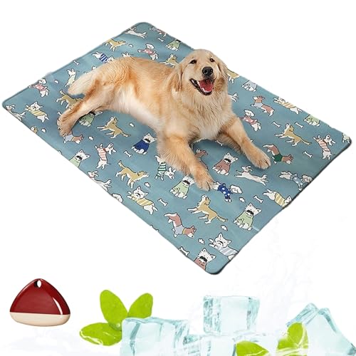 Pfotenfrost Kühlmatte, Summer Cooling Pad, Waterproof, Non-Slip Dog Mat for Home, On The Go Or In The Car, Schütze Deinen Hund Vor Einem Hitzschlag(B,65x90) von Yagerod