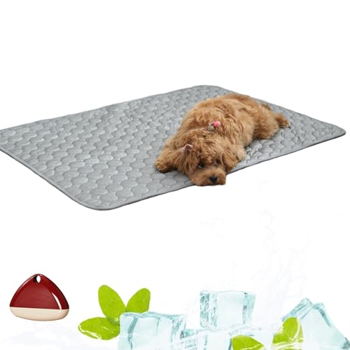 Pfotenfrost Kühlmatte, Summer Cooling Pad, Waterproof, Non-Slip Dog Mat for Home, On The Go Or In The Car, Schütze Deinen Hund Vor Einem Hitzschlag(H,100x70) von Yagerod