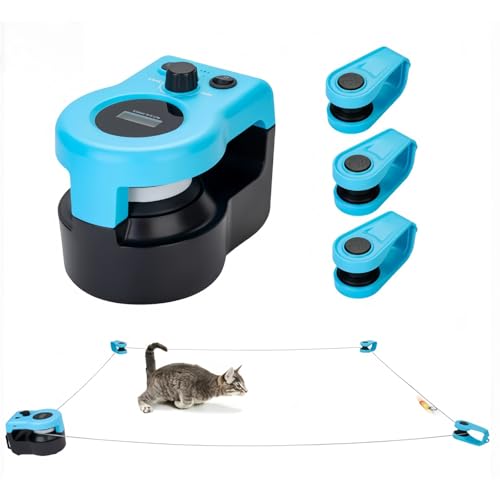 Yagerod PawVibe - Spielspaß ohne Ende für Jede Katze, Cat Running Wheel Interactive Cats Toy, DIY Adjustable Speed Mouse Hunting Toy, Depressionen vorbeugen durch Jagdfreude von Yagerod