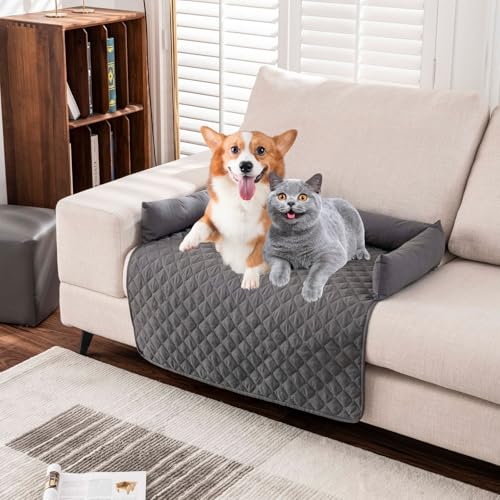 Yagerod Pelsbarn Kühlendes Sofabett, pelzbarn kühlmatte, Schenke Deinem Hund Kühlende Unterstützung Und Komfort, Reduziere Stress Durch Hohe Temperaturen(Dunkelgrau,90cm*90cm) von Yagerod