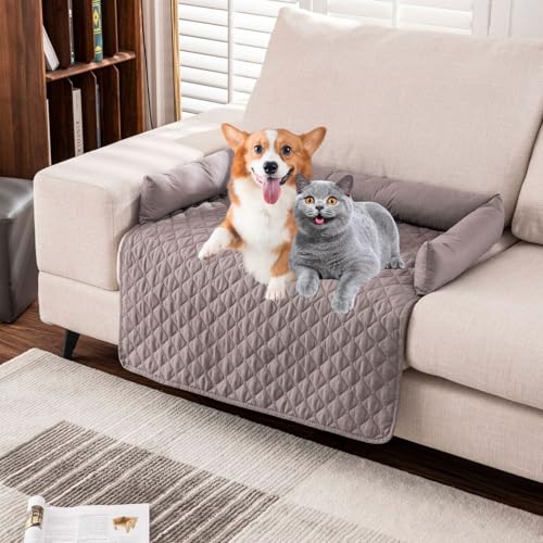 Yagerod Pelsbarn Kühlendes Sofabett, pelzbarn kühlmatte, Schenke Deinem Hund Kühlende Unterstützung Und Komfort, Reduziere Stress Durch Hohe Temperaturen(Hellgrau,90cm*90cm) von Yagerod