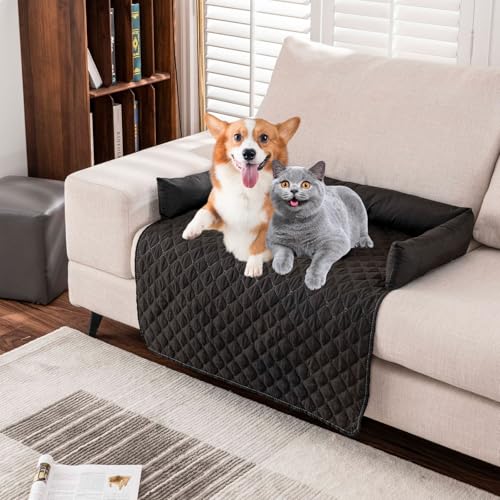 Yagerod Pelsbarn Kühlendes Sofabett, pelzbarn kühlmatte, Schenke Deinem Hund Kühlende Unterstützung Und Komfort, Reduziere Stress Durch Hohe Temperaturen(Schwarz,90cm*90cm) von Yagerod
