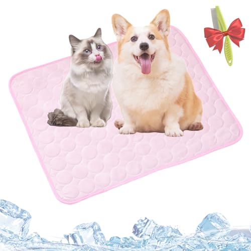 Yagerod Pelzbarn Kühlmatte, Pelzbarn Kühlendes Sofabett, Dreilagig Für Optimale Kühlung, Vorbeugung Von Hitzestress Und Dehydration, Reduziere Stress Durch Hohe Temperaturen(A-Rose,XS) von Yagerod