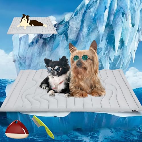 Yagerod Pfotenchill Kuhlmatte fur Hunde, Die Innovative Kuhlmatte fur Hunde, Kühlmatte Hund Aus Kühlgewebe Wendbar, Schütze Deinen Hund Vor Einem Hitzschlag, für Zuhause, Unterwegs oder im Auto(M) Yagerod Pfotenchill Kuhlmatte fur Hunde, Die Innovative Kuhlmatte fur Hunde, Kühlmatte Hund Aus Kühlgewebe Wendbar, Schütze Deinen Hund Vor Einem Hitzschlag, für Zuhause, Unterwegs oder im Auto(M) von Yagerod