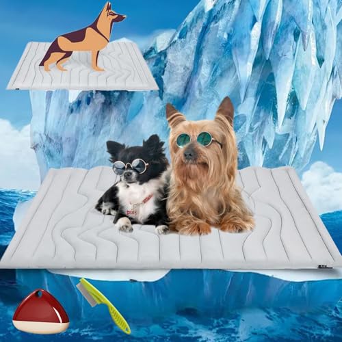 Yagerod Pfotenchill Kuhlmatte fur Hunde, Die Innovative Kuhlmatte fur Hunde, Kühlmatte Hund Aus Kühlgewebe Wendbar, Schütze Deinen Hund Vor Einem Hitzschlag, für Zuhause, Unterwegs oder im Auto(L) Yagerod Pfotenchill Kuhlmatte fur Hunde, Die Innovative Kuhlmatte fur Hunde, Kühlmatte Hund Aus Kühlgewebe Wendbar, Schütze Deinen Hund Vor Einem Hitzschlag, für Zuhause, Unterwegs oder im Auto(L) von Yagerod