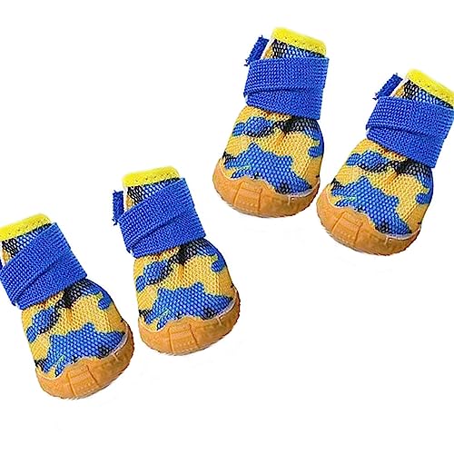 Yagizaai Hundeschuhe für kleine Hunde, Anti-Drop-Hundeschuhe für heißen Bürgersteig, Winter, atmungsaktiver Pfotenschutz für Spaziergänge, Laufen, Wandern, Ochsensehnensohle, Welpen-Sneaker (Größe 2, Yagizaai Hundeschuhe für kleine Hunde, Anti-Drop-Hundeschuhe für heißen Bürgersteig, Winter, atmungsaktiver Pfotenschutz für Spaziergänge, Laufen, Wandern, Ochsensehnensohle, Welpen-Sneaker (Größe 2, von Yagizaai