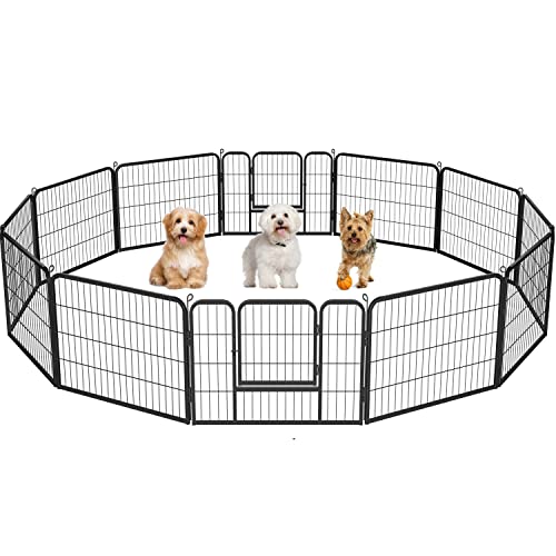 Yaheetech 12 eckig Welpenauslauf Freigehege Gittergehege für Kaninchen aus Metallgitter Freilaufgehege mit Tür Tierlaufstall für Innen - draußen 80x60 cm Yaheetech 12 eckig Welpenauslauf Freigehege Gittergehege für Kaninchen aus Metallgitter Freilaufgehege mit Tür Tierlaufstall für Innen - draußen 80x60 cm von Yaheetech