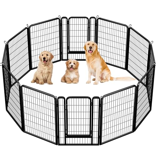 Yaheetech 12-teilig Welpenlaufstall Hundelaufstall 100cm hoch, Automatischer Verriegelung, Freigehege Welpenauslauf Faltbar für Wohnung & Garten, Schwarz Yaheetech 12-teilig Welpenlaufstall Hundelaufstall 100cm hoch, Automatischer Verriegelung, Freigehege Welpenauslauf Faltbar für Wohnung & Garten, Schwarz von Yaheetech