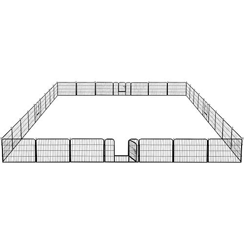 Yaheetech 32 eckig Welpenlaufstall Tierlaufstall Freigehege Welpenauslauf Hunde Laufstall je Panel 80 x 60 cm Yaheetech 32 eckig Welpenlaufstall Tierlaufstall Freigehege Welpenauslauf Hunde Laufstall je Panel 80 x 60 cm von Yaheetech