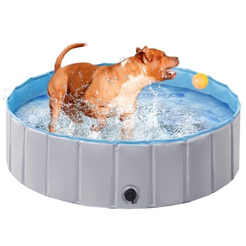 Yaheetech Hundepool für Hunde, Swimmingpool 100/120/140/160 x 30 cm, Hund Planschbecken Schwimmbecken, Faltbarer Pool Badewanne Wasserbecken, Klappbares Haustier-Duschbecken Yaheetech Hundepool für Hunde, Swimmingpool 100/120/140/160 x 30 cm, Hund Planschbecken Schwimmbecken, Faltbarer Pool Badewanne Wasserbecken, Klappbares Haustier-Duschbecken von Yaheetech