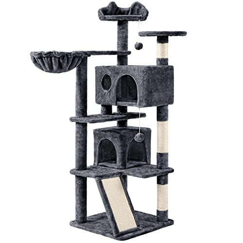 Yaheetech Katzen Kratzbaum 145 cm Plüsch Kletterbaum mit 3 Aussichtsplattformen Kuschel Katzenhöhlen Katzenbaum für Kleine und mittelgroße Katzen Yaheetech Katzen Kratzbaum 145 cm Plüsch Kletterbaum mit 3 Aussichtsplattformen Kuschel Katzenhöhlen Katzenbaum für Kleine und mittelgroße Katzen von Yaheetech