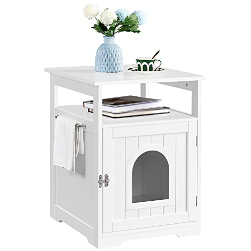 Yaheetech Katzenhaus, Katzenklo Schrank, Katzenschrank für Katzentoilette und Kleine Katzen, Katzentoilette mit Offene Ablage, Beistelltisch, 52 × 49 × 64,5 cm Yaheetech Katzenhaus, Katzenklo Schrank, Katzenschrank für Katzentoilette und Kleine Katzen, Katzentoilette mit Offene Ablage, Beistelltisch, 52 × 49 × 64,5 cm von Yaheetech