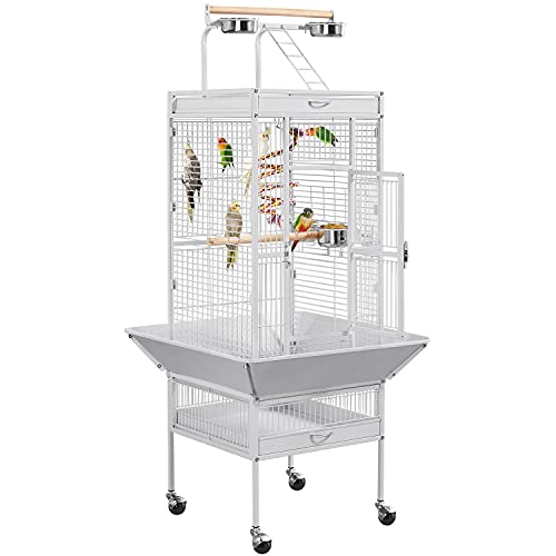 Yaheetech Vogelvoliere großer Vogelkäfig Vogelhaus Papageienkäfig Tierkäfig 156 cm hoch Yaheetech Vogelvoliere großer Vogelkäfig Vogelhaus Papageienkäfig Tierkäfig 156 cm hoch von Yaheetech