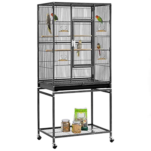 Yaheetech Vogelvoliere Vogelkäfig Voliere Vogelhaus mit Rollen für Nymphensittiche, Papageien Yaheetech Vogelvoliere Vogelkäfig Voliere Vogelhaus mit Rollen für Nymphensittiche, Papageien von Yaheetech
