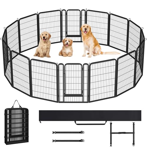 Yaheetech Welpenlaufstall 16-teilig 100cm hoch, Welpenauslauf mit Einteilige Verriegelung, Hundelaufstall mit Tragetasche & Befestigungsgurte, ideal für Hunde Wohnung & Garten, Einfache Montage Yaheetech Welpenlaufstall 16-teilig 100cm hoch, Welpenauslauf mit Einteilige Verriegelung, Hundelaufstall mit Tragetasche & Befestigungsgurte, ideal für Hunde Wohnung & Garten, Einfache Montage von Yaheetech