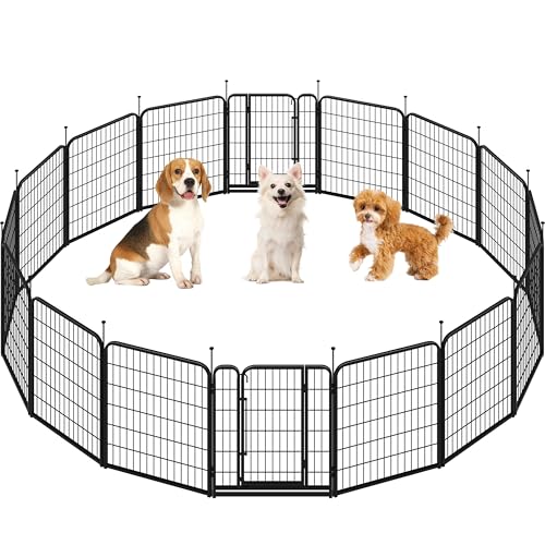 Yaheetech Welpenlaufstall 16-teilig 80cm, Hundeauslauf Einteilige Verriegelung, Verbindungsstangen mit rundem Kopf, Faltbare Freilaufgehege für Hunde Wohnung und Garten, Aufbau werkzeugfrei Yaheetech Welpenlaufstall 16-teilig 80cm, Hundeauslauf Einteilige Verriegelung, Verbindungsstangen mit rundem Kopf, Faltbare Freilaufgehege für Hunde Wohnung und Garten, Aufbau werkzeugfrei von Yaheetech