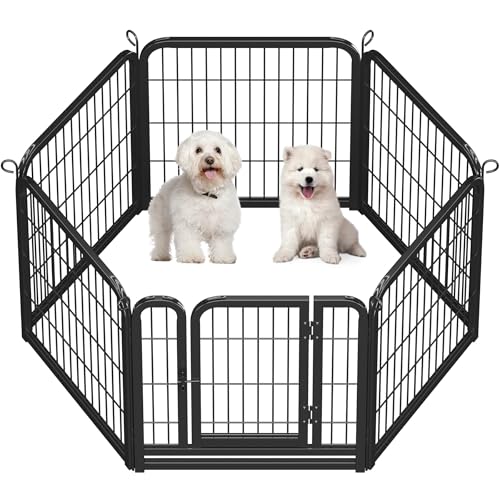 Yaheetech Welpenlaufstall 60cm hoch, 6-teiliger Faltbarer Welpenauslauf, Automatische Verriegelung, DIY Hundepark für drinnen und draußen, werkzeugfreie Montage Yaheetech Welpenlaufstall 60cm hoch, 6-teiliger Faltbarer Welpenauslauf, Automatische Verriegelung, DIY Hundepark für drinnen und draußen, werkzeugfreie Montage von Yaheetech