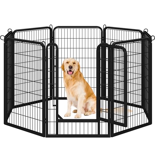 Yaheetech Welpenlaufstall 8-teilig 100cm hoch,Welpenauslauf mit Tür für Hunde Wohnung und Garten,Faltbares Welpenfreigehege Zaun Gitter Yaheetech Welpenlaufstall 8-teilig 100cm hoch,Welpenauslauf mit Tür für Hunde Wohnung und Garten,Faltbares Welpenfreigehege Zaun Gitter von Yaheetech