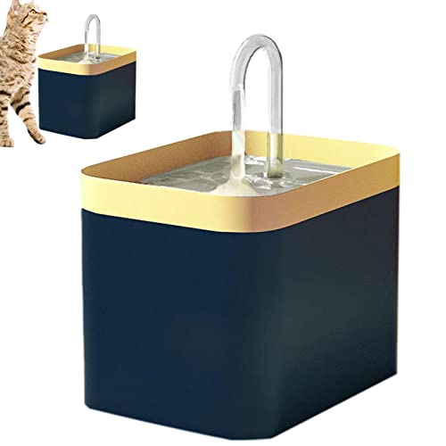 Yajexun Wasserspender für Unternehmen | Geräuscharmer Wasserspender für Katzen – Trinkbrunnen für Katzen, 1,5 l, automatischer Wasserbrunnen für Katzen von Yajexun