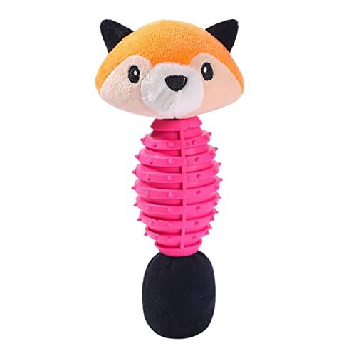 Yajexun Quietschendes Kauspielzeug für Hunde – Kauspielzeug für Haustiere für Welpen mit Quietschen | Interaktives Hundespielzeug, Zahnreinigungsspielzeug in Tierform von Yajexun