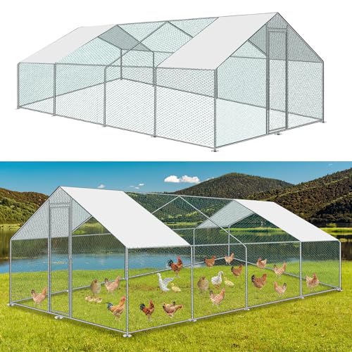 Yakimz XXL 3x8x2m Hühnerstall Freilaufgehege mit Sicherheitsschloss und Wasserdichtes PE-Farbtuch, Outdoor Geflügelstall Viel Platz für Hühner, Kaninchen und weitere Kleintiere Schnell zu reinigen Yakimz XXL 3x8x2m Hühnerstall Freilaufgehege mit Sicherheitsschloss und Wasserdichtes PE-Farbtuch, Outdoor Geflügelstall Viel Platz für Hühner, Kaninchen und weitere Kleintiere Schnell zu reinigen von Yakimz