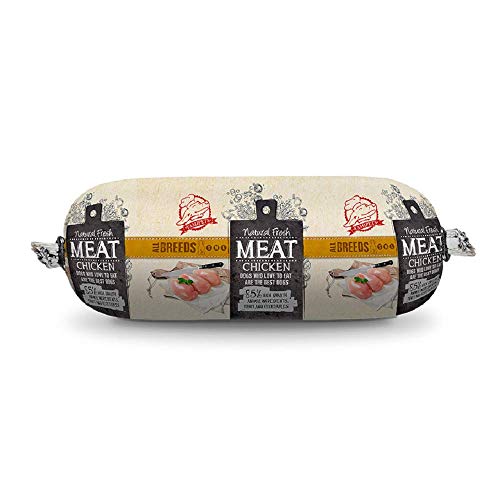 Yamipets Natural Fresh Meat Hundewurst Hühnchen 12 x 600 gr (7.2kg) - Getreidefreies Premium Fleischwurst mit hohem Fleischanteil - Für alle Hunderassen - Muss Nicht kühl gelagert Werden von Yamipets Natural Fresh Meat