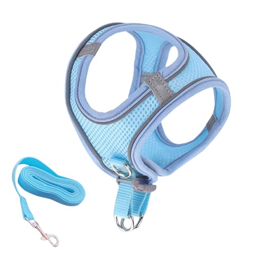 Yanayi Katzengeschirr, Weiches Mesh-Geschirr Mit Reflektierenden Sicherheitsstreifen, Mittel Groß Geschirr für Wandern Camping Training Outdoor Yanayi Katzengeschirr, Weiches Mesh-Geschirr Mit Reflektierenden Sicherheitsstreifen, Mittel Groß Geschirr für Wandern Camping Training Outdoor von Yanayi