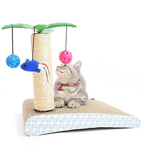 Yang Xin.Style Kreatives Katzenspielzeug, Katzenkrallenbrett Glocken Ball Kokosinsel Kratzbrett, Multifunktionales Haustierspielzeug von Yang Xin.Style