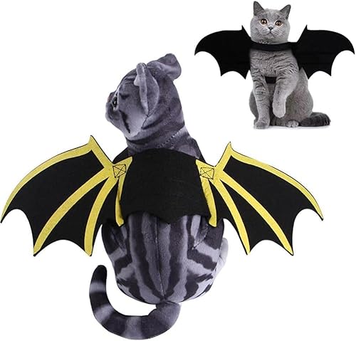 YangHaoDiSY Halloween Haustier Fledermaus Flügel Katze Hund Fledermaus Kostüm Haustier Kostüm für Halloween Cosplay Party (S) von YangHaoDiSY
