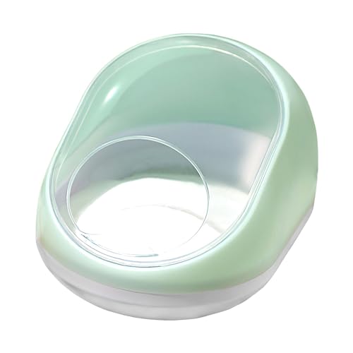 YangHaoDiSY Hamster-Sandbad, Hamster-Badezimmer, transparent, Kleintier-Badewanne, Behälter, abnehmbares Hamster-WC-Zubehör, transparent, 16 x 10,5 x 9 cm von YangHaoDiSY