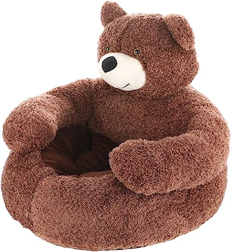 YangHaoDiSY Niedliches Kuschelbär-Hundebett, weiches Bären-Sofa, warm, weich, beruhigend, mit abnehmbarem, waschbarem Bezug, rutschfeste Unterseite von YangHaoDiSY