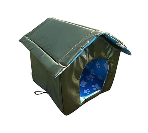 YangHaoDiSY Outdoor Pets Katzenhaus für Draußen, Katzenhaus mit wasserdichtem Segeltuchdach, winterbeständig, faltbar, für Hunde, Katzen, Kaninchen (S/A) von YangHaoDiSY