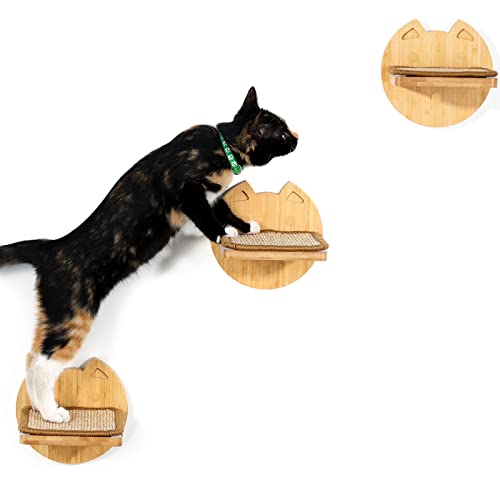 Yangbaga Kletterwand für Katzen, Katzentreppe 3er Set, Steps 15x15 cm in Beige Catwalk Katzen Wand Katzenleiter (Beige-Katzen) Yangbaga Kletterwand für Katzen, Katzentreppe 3er Set, Steps 15x15 cm in Beige Catwalk Katzen Wand Katzenleiter (Beige-Katzen) von Yangbaga