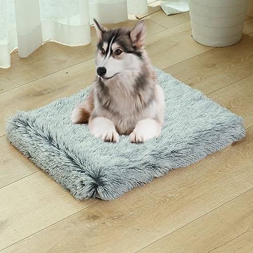 Beruhigendes Hundekäfig-Kissenbett, Hundebetten für große, mittelgroße und kleine Hunde, Hundematratze mit rutschfester Unterseite und waschbarem Bezug aus weichem Schwamm Beruhigendes Hundekäfig-Kissenbett, Hundebetten für große, mittelgroße und kleine Hunde, Hundematratze mit rutschfester Unterseite und waschbarem Bezug aus weichem Schwamm von Yanman