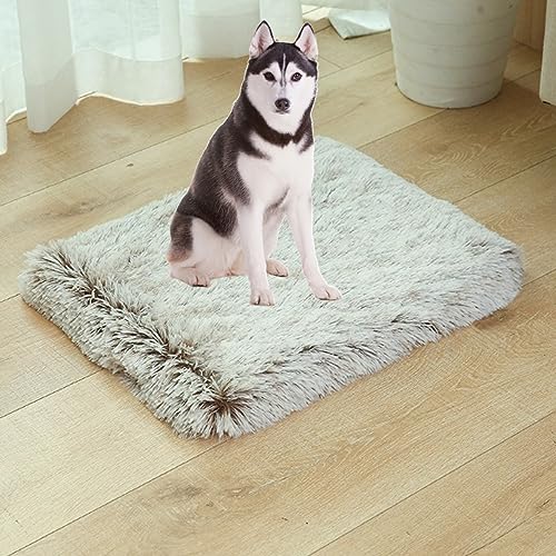 Beruhigendes Hundekäfig-Kissenbett, Hundebetten für große, mittelgroße und kleine Hunde, Hundematratze mit rutschfester Unterseite und waschbarem Bezug aus weichem Schwamm Beruhigendes Hundekäfig-Kissenbett, Hundebetten für große, mittelgroße und kleine Hunde, Hundematratze mit rutschfester Unterseite und waschbarem Bezug aus weichem Schwamm von Yanman