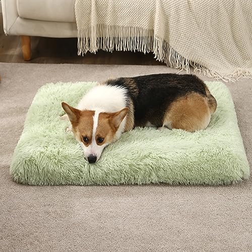 Beruhigendes Hundekäfig-Kissenbett, Hundebetten für große, mittelgroße und kleine Hunde, Hundematratze mit rutschfester Unterseite und waschbarem Bezug aus weichem Schwamm Beruhigendes Hundekäfig-Kissenbett, Hundebetten für große, mittelgroße und kleine Hunde, Hundematratze mit rutschfester Unterseite und waschbarem Bezug aus weichem Schwamm von Yanman
