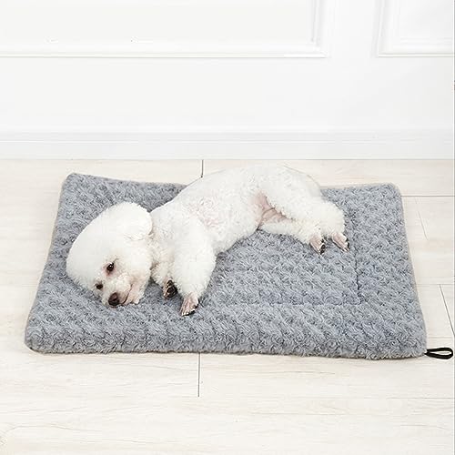Hundekäfigbett für große und mittelgroße, flauschige, weiche, beruhigende Hundekissen, leicht zu reinigen, rechteckige Hundematratze, wendbar, leicht Hundekäfigbett für große und mittelgroße, flauschige, weiche, beruhigende Hundekissen, leicht zu reinigen, rechteckige Hundematratze, wendbar, leicht von Yanman