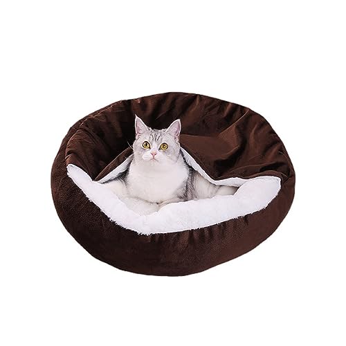 Katzenbett für Indoor-Katzen, kleine Hundebetten mit rutschfester Unterseite, wärmend, gemütlich, weich, waschbar, wasserdicht, flauschiges Kätzchenbett Katzenbett für Indoor-Katzen, kleine Hundebetten mit rutschfester Unterseite, wärmend, gemütlich, weich, waschbar, wasserdicht, flauschiges Kätzchenbett von Yanman