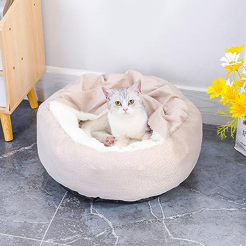 Katzenbett für Indoor-Katzen, kleine Hundebetten mit rutschfester Unterseite, wärmend, gemütlich, weich, waschbar, wasserdicht, flauschiges Kätzchenbett Katzenbett für Indoor-Katzen, kleine Hundebetten mit rutschfester Unterseite, wärmend, gemütlich, weich, waschbar, wasserdicht, flauschiges Kätzchenbett von Yanman