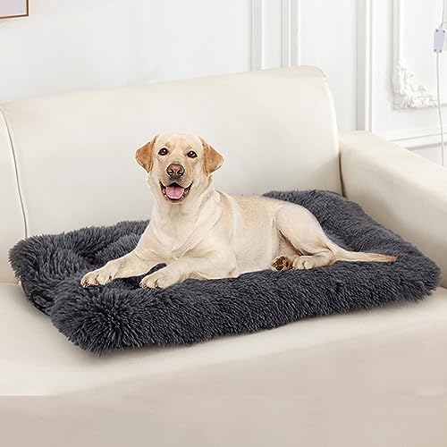 Rechteckige Hundekäfigbetten mit Maschinenwäsche, bequeme weiche Hundematratze für große, rutschfeste, wärmende Hundebetten, hautfreundliche, flauschige Fell-Pads Rechteckige Hundekäfigbetten mit Maschinenwäsche, bequeme weiche Hundematratze für große, rutschfeste, wärmende Hundebetten, hautfreundliche, flauschige Fell-Pads von Yanman